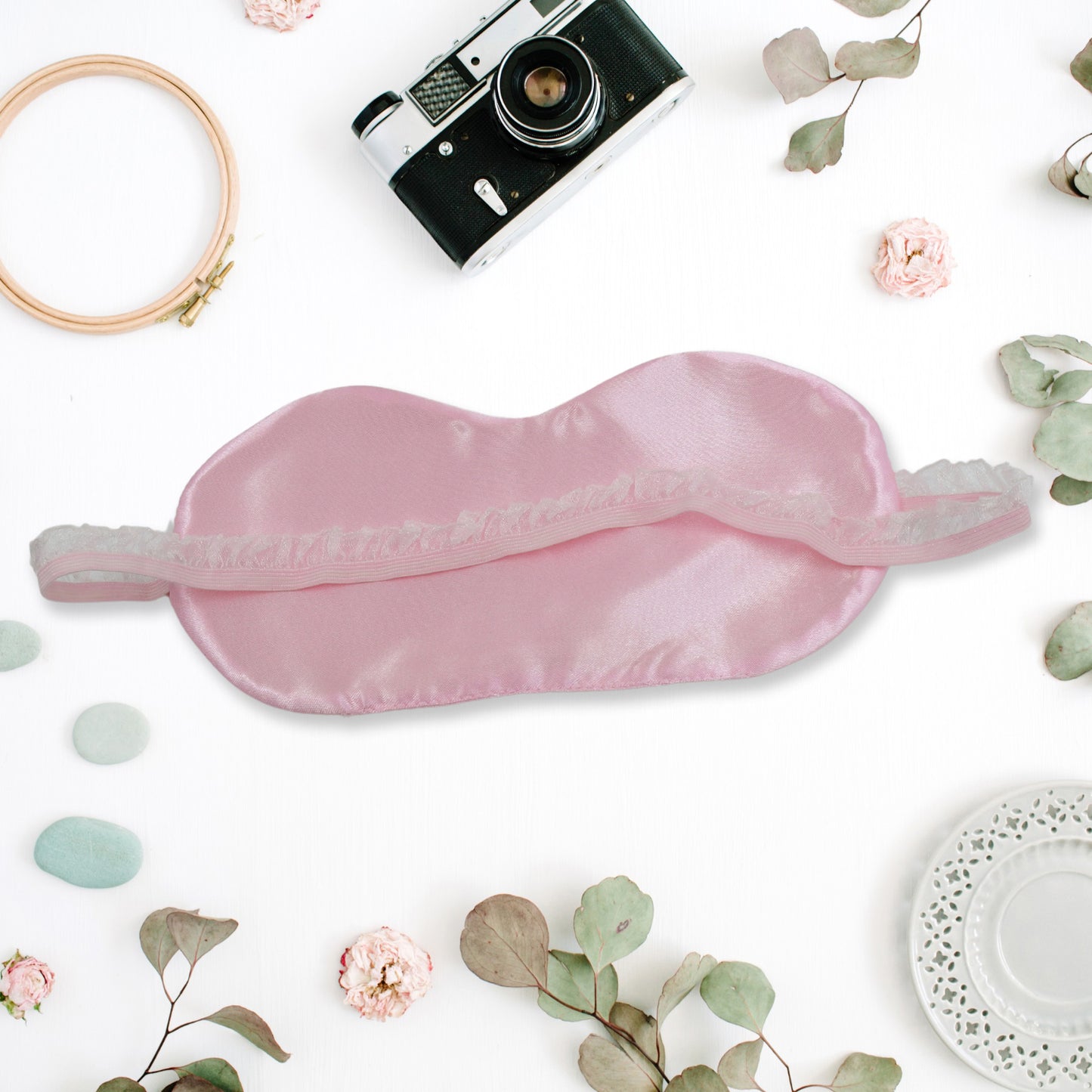 New Men Women Blindfold Soft Satin Sleep Mask Eye Mask Blind Fold Block Out Light For Travel Shift Work  Meditation (1pc) - Happy Price - Image 3