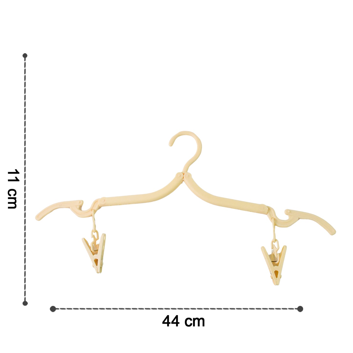 Foldable Clothes Hanger with 2 Clips (1 Pc) - Travel & Home Use - Happy Price - Image 5