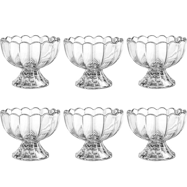 Serving Dessert Bowl Ice Cream Salad Fruit Bowl - 6pcs Serving Dessert Bowl Ice Cream Salad Fruit Bowl - 6pcs ( Brown Box)