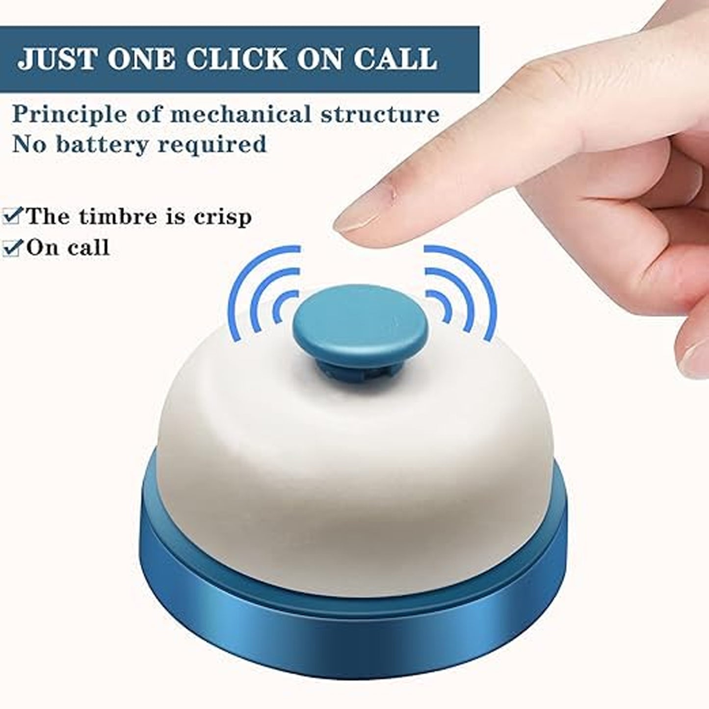 Desk Call Bell with Loud Clear Tone - 1 Piece - Happy Price - Image 3