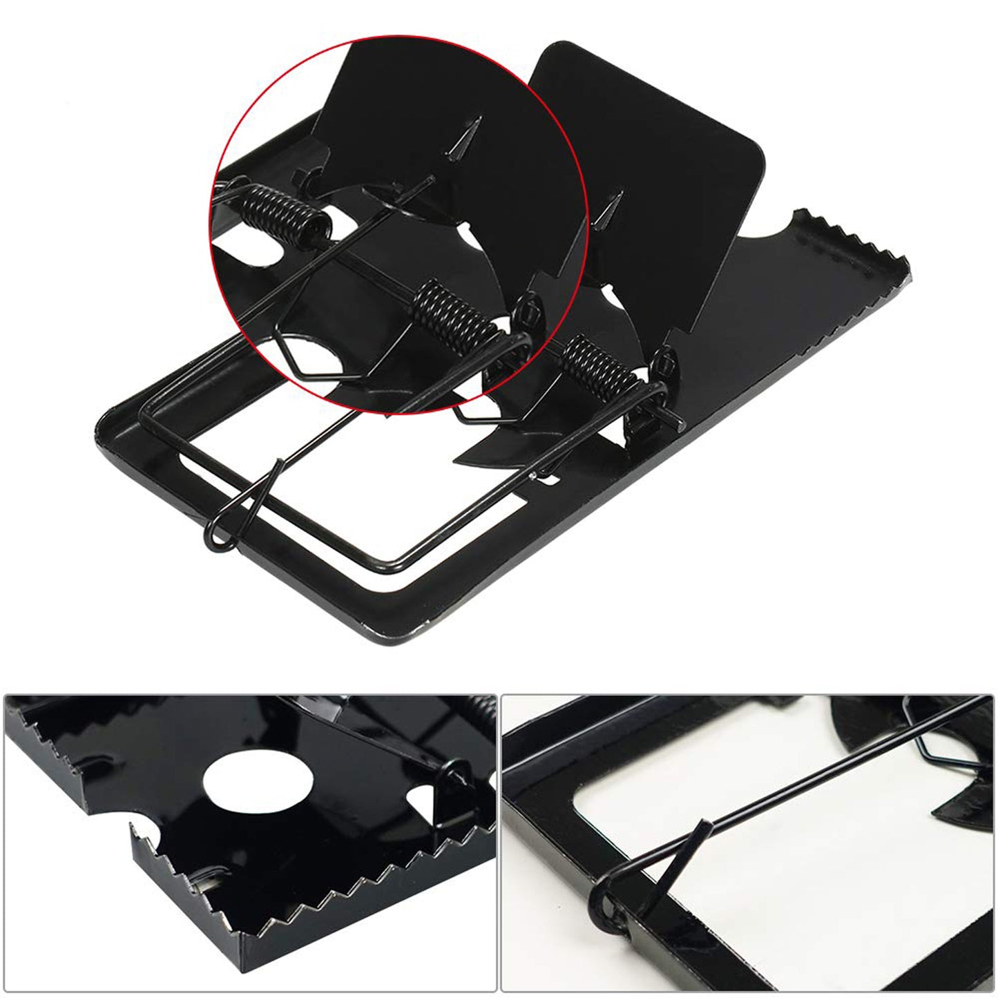 Mouse Trap Catcher Rodent Traps Mice Control Mice Snap Kill Trap (2 Pc) - Happy Price - Image 2