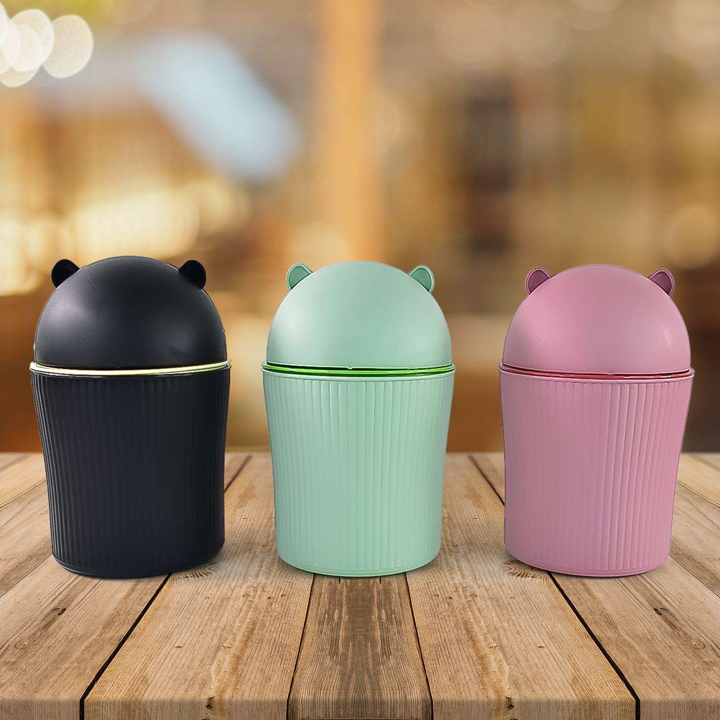 Apex Mini Tabletop Dustbin (1 Pc  1200 Ml  Mix Color) - Happy Price - Image 2
