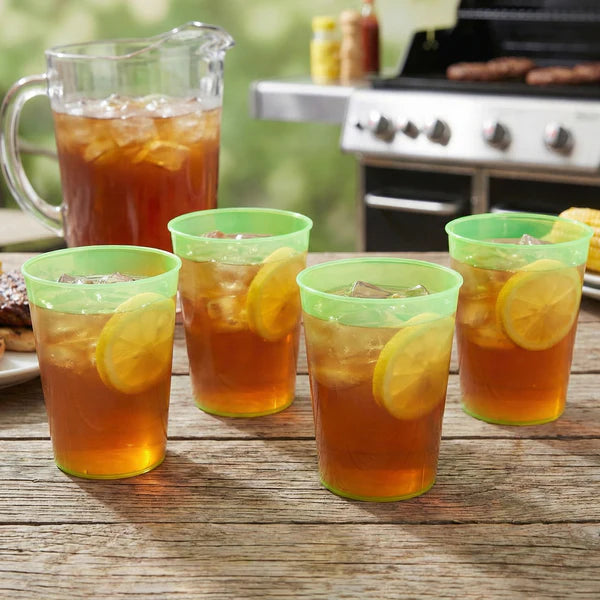 Transparent Plastic Tumblers - 3 Pc Set, Lightweight & Reusable Drinking Glasses - Happy Price - Image 3