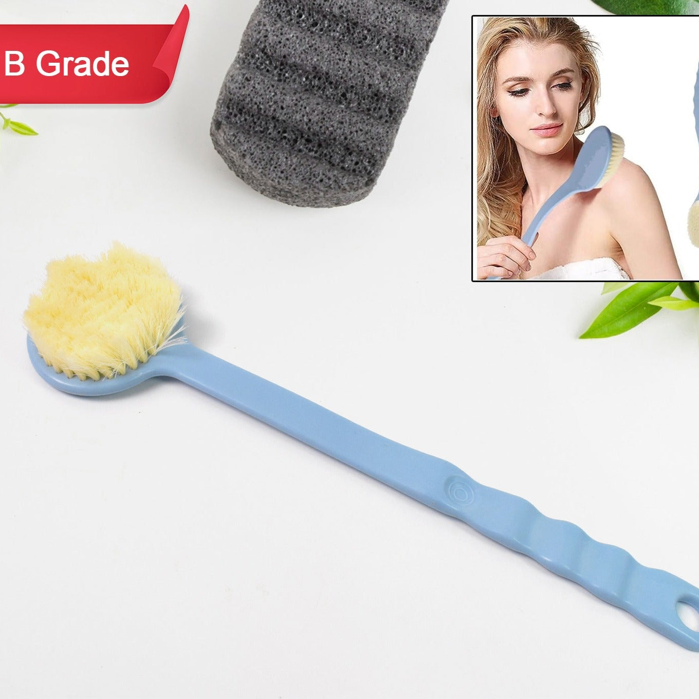 Back Scrubber For Shower Dry Body Brush Back Brush Long Handle (1 Pc  B Grade) - Happy Price - Image 1