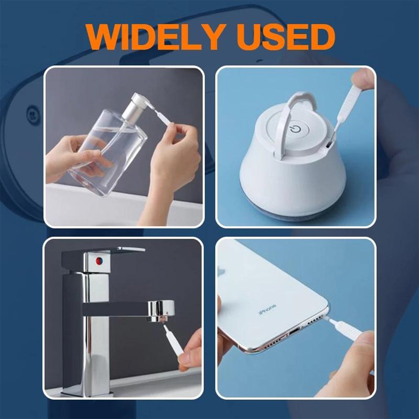 10pcs Shower Nozzle Cleaning Brush Reusable Multifunctional Shower Head Anti-clogging Small Brush - Happy Price - Image 5