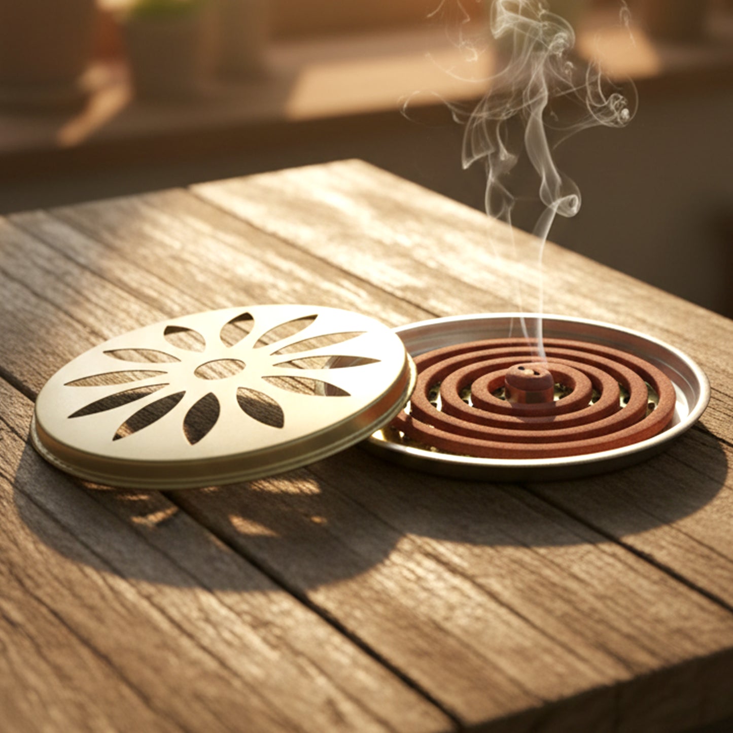 2-in-1 Metal Mosquito Coil Holder & Incense Burner, 15x15 Cm - Happy Price - Image 6
