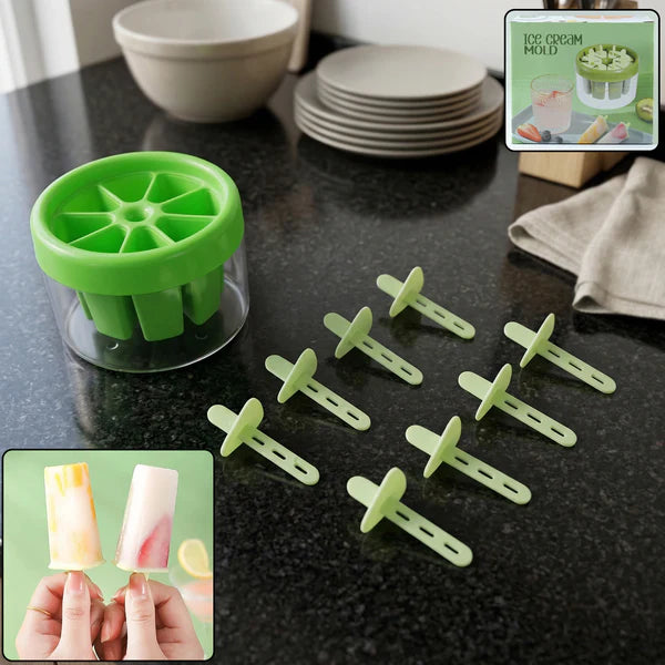 Ice Cream Candy Molds With Sticks Easy Release Summer Party Supplies Popsicles Candy Molds (8 Candy Mold Maker)