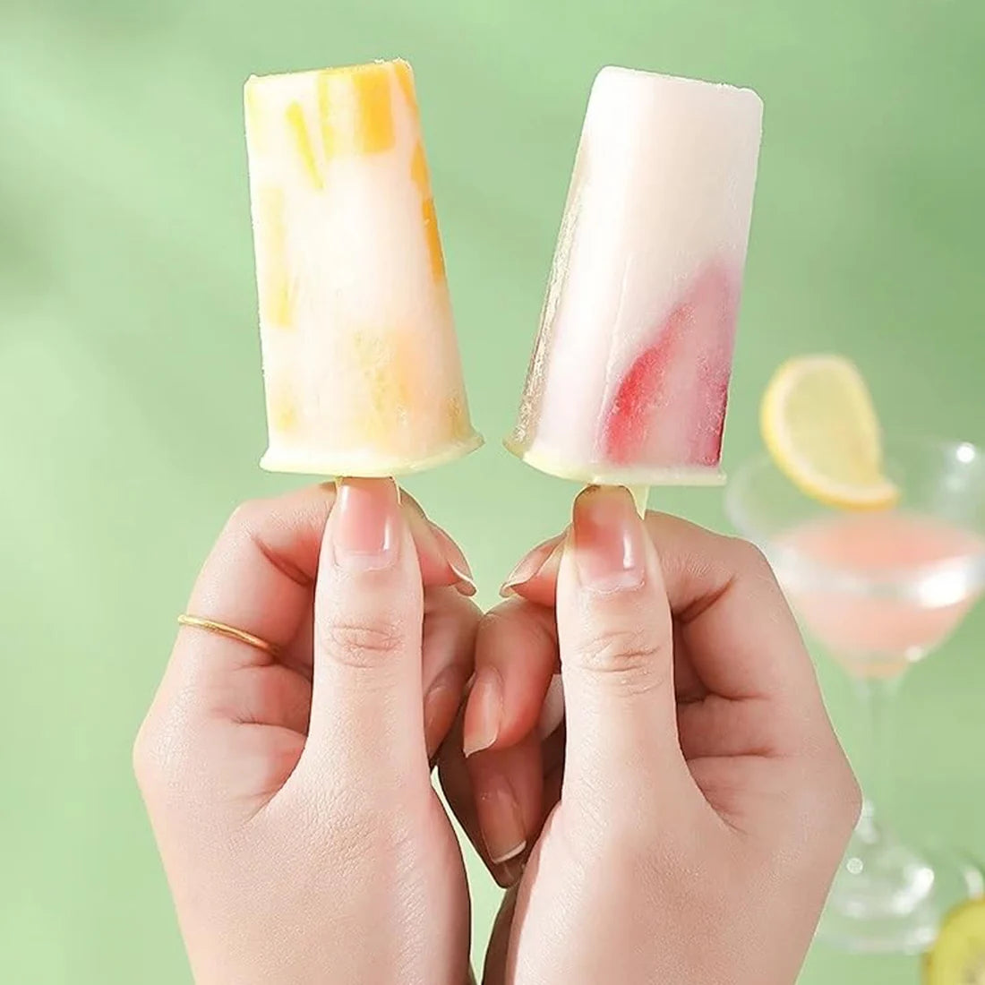 Ice Cream Candy Molds With Sticks Easy Release Summer Party Supplies Popsicles Candy Molds (8 Candy Mold Maker)