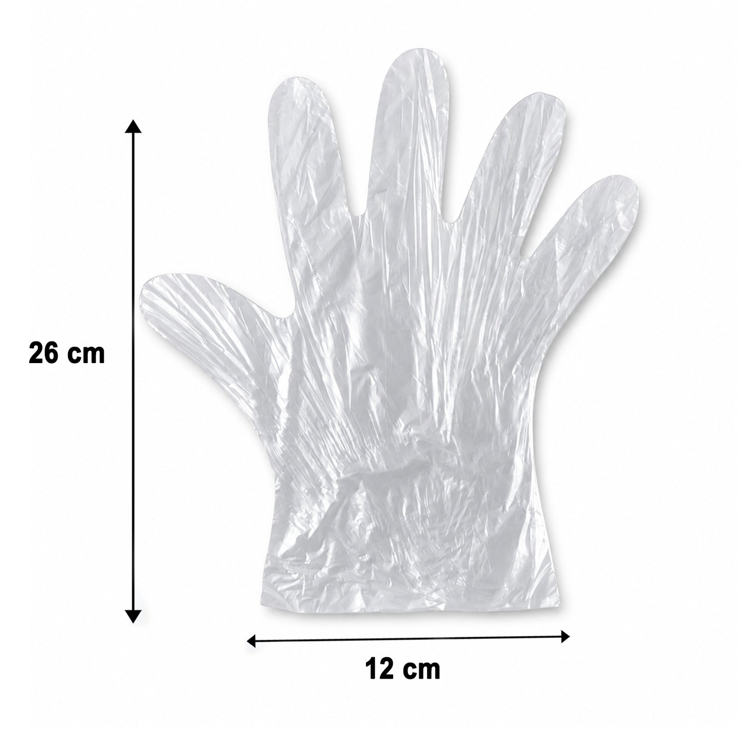 100 Pc Clear Disposable Plastic Gloves for Kitchen & Cleaning - Happy Price - Image 5