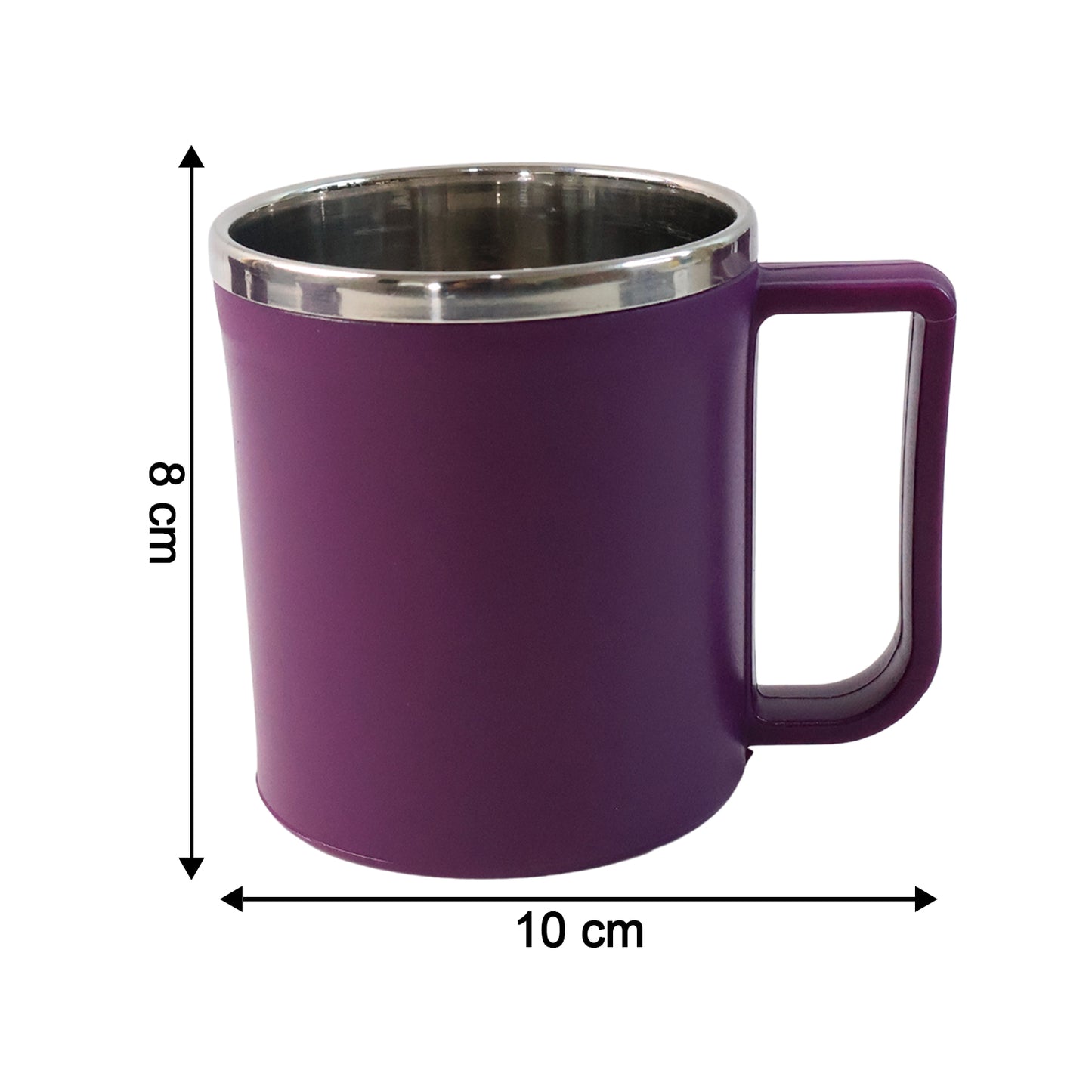 6 Pcs Stainless Steel Inner Coffee Mug Set, 200ml Each - Happy Price - Image 3