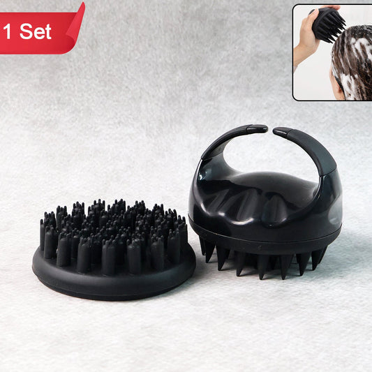 Silicone Scalp Massager Shampoo Brush Set - Gentle Hair Washer for Deep Cleanse & Hair Growth (1 Set) - Happy Price - Image 1