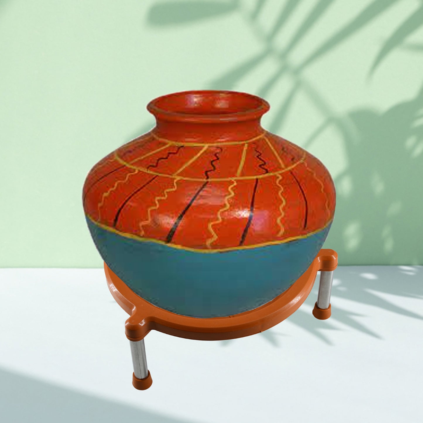 0150 Multipurpose Matka Stand  Plant Pot Water Pot Stand Plastic For Home  Kitchen (1pc) - Happy Price - Image 4