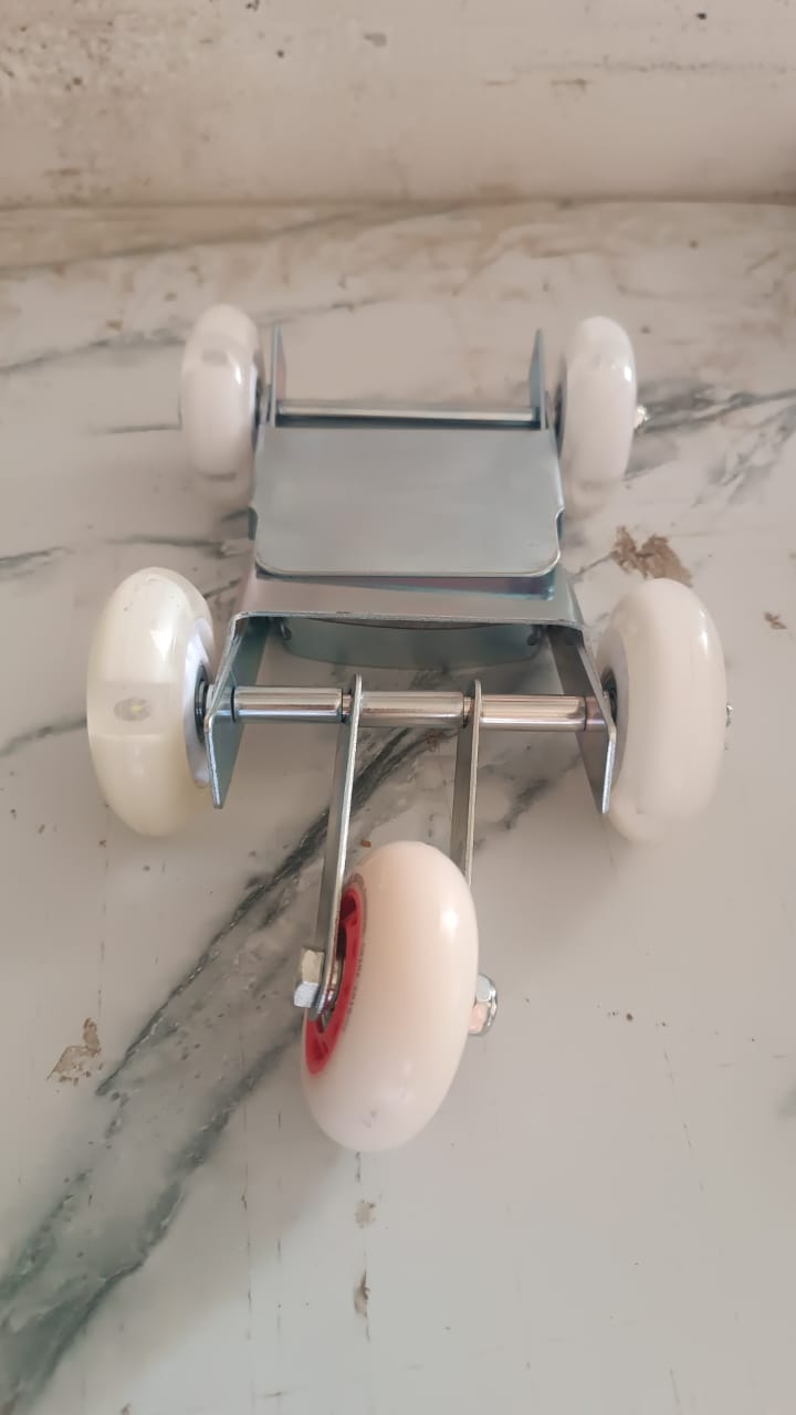 Motorcycle Front Wheel Roller Stand - Heavy Duty Metal with 4 Nylon Wheels (1 Pc) - Happy Price - Image 7