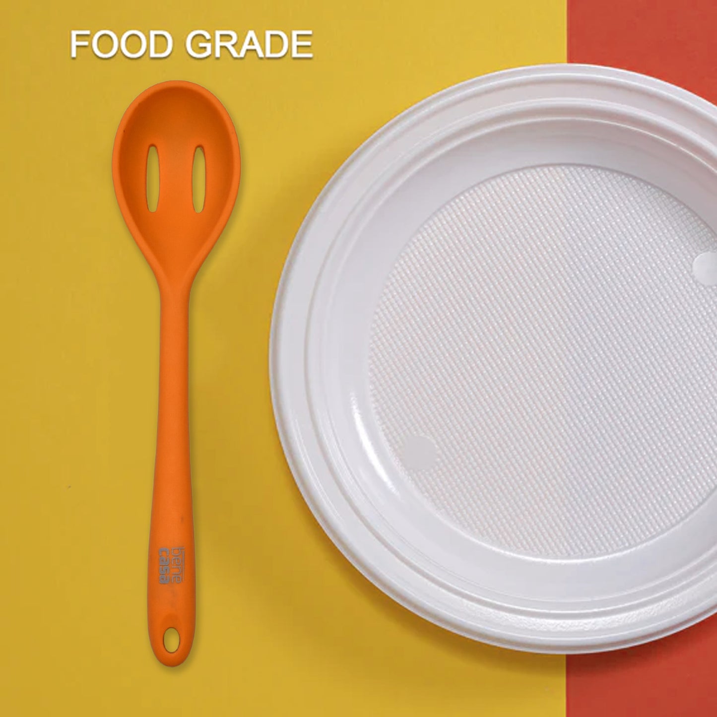 Silicon Non-stick Heat Resistant Kitchen Item Premium Spoon ( 1pc ). - Happy Price - Image 3