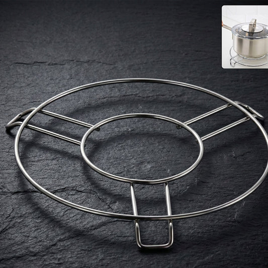 Stainless Steel Round Cooker Stand for Pots & Pressure Cookers - 1 Pc - Happy Price - Image 1