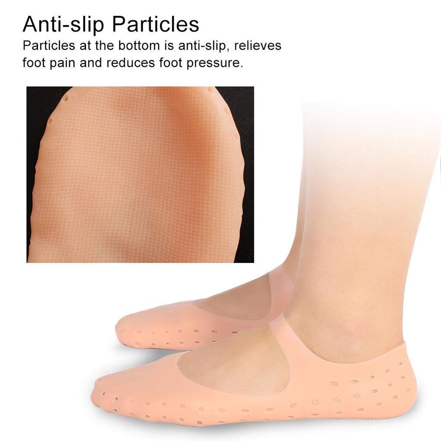 Anti Crack Silicone Gel Foot Protector Moisturising Socks - Happy Price - Image 5