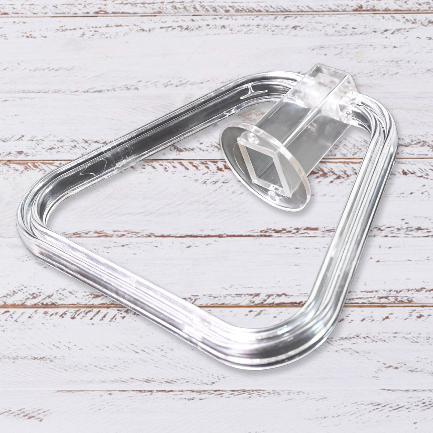 Unbreakable Abs Square Towel Ring Wall Mounted Stand  Holder (1 Pc) - Happy Price - Image 3