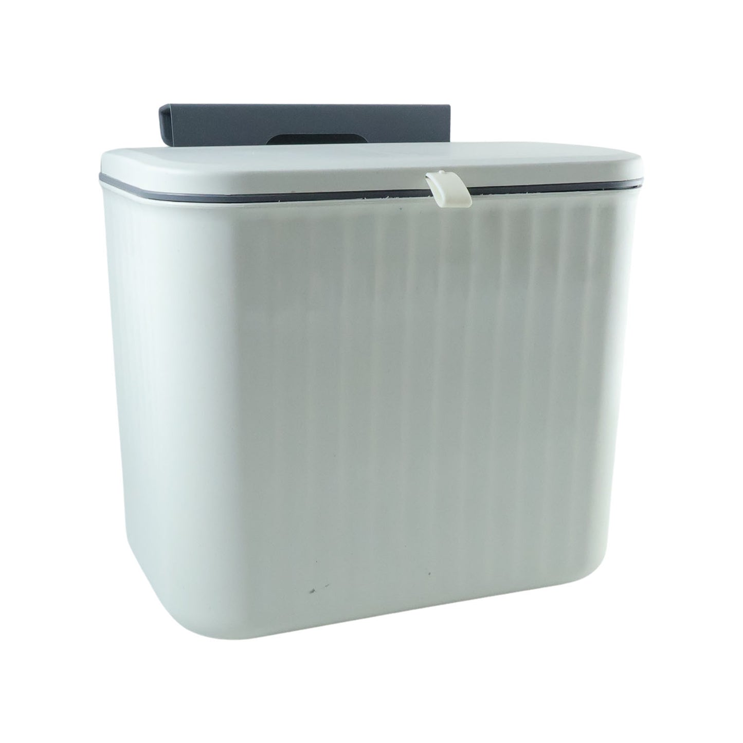 Compact Plastic Kitchen Dustbin with Lid - Wall/Cabinet Mount (1 Pc) - Happy Price - Image 4