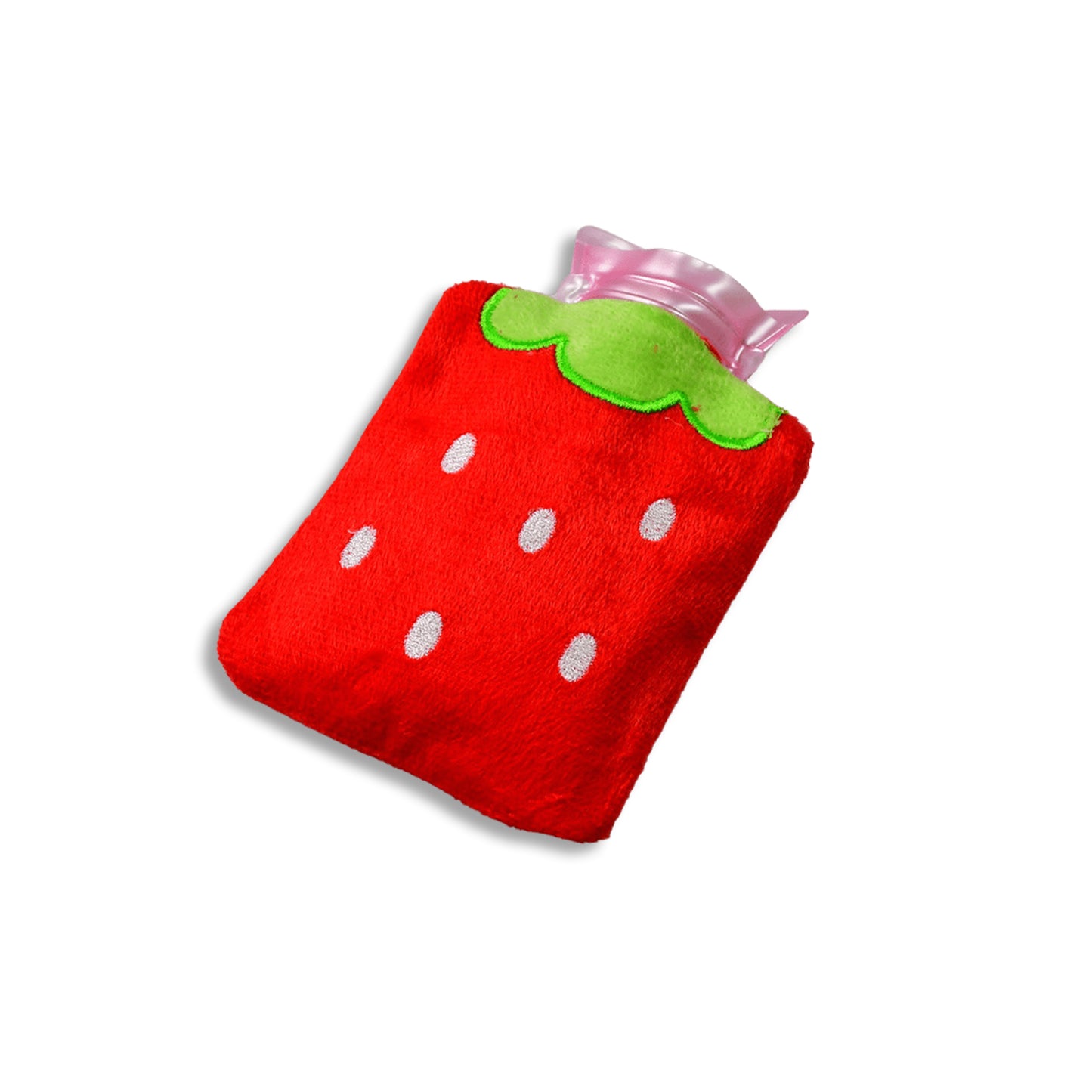 Strawberry Small Hot Water Bag With Cover For Pain Relief Neck Shoulder Pain And Hand Feet Warmer Menstrual Cramps. - Happy Price - Image 2
