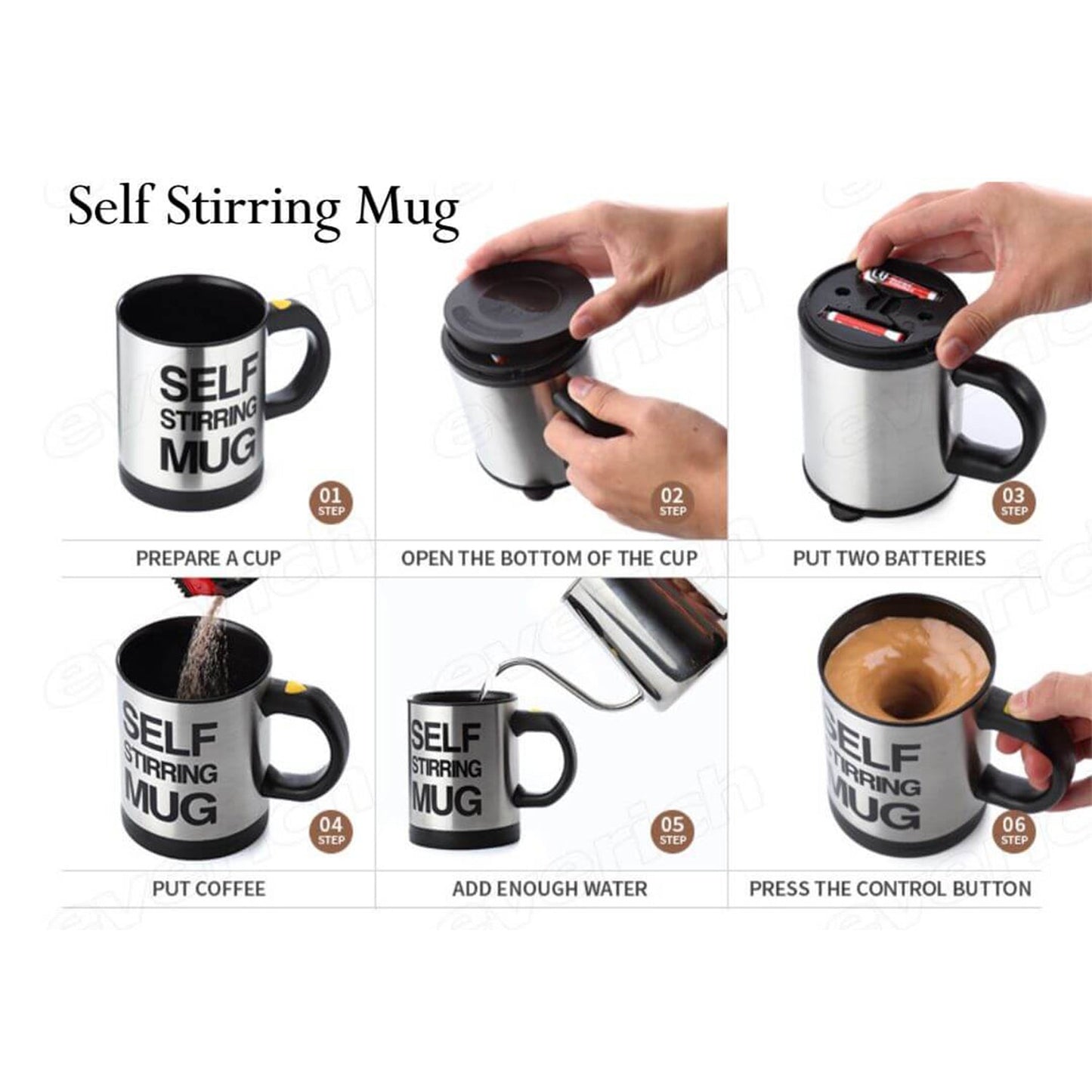 Automatic Self Stirring Coffee Mug for Home & Office - Happy Price - Image 3