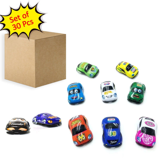 30 Pc Mini Pull Back Car Widely Used By Kids And Childrens For Playing Purposes. - Happy Price - Image 1