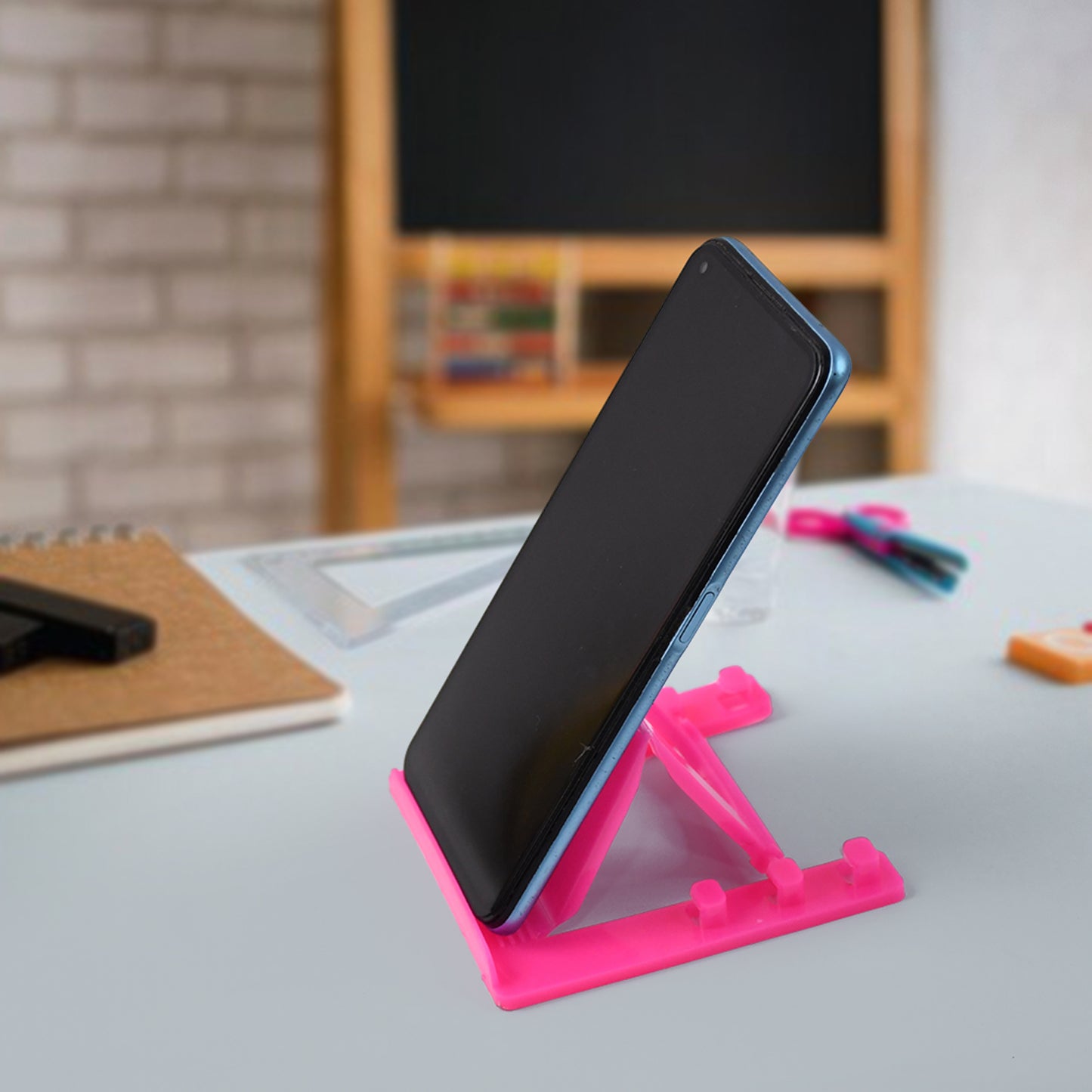 Foldable Mobile Stand Holder for Smartphones & Tablets - Adjustable Angle, Portable Design (1 Pc) - Happy Price - Image 6