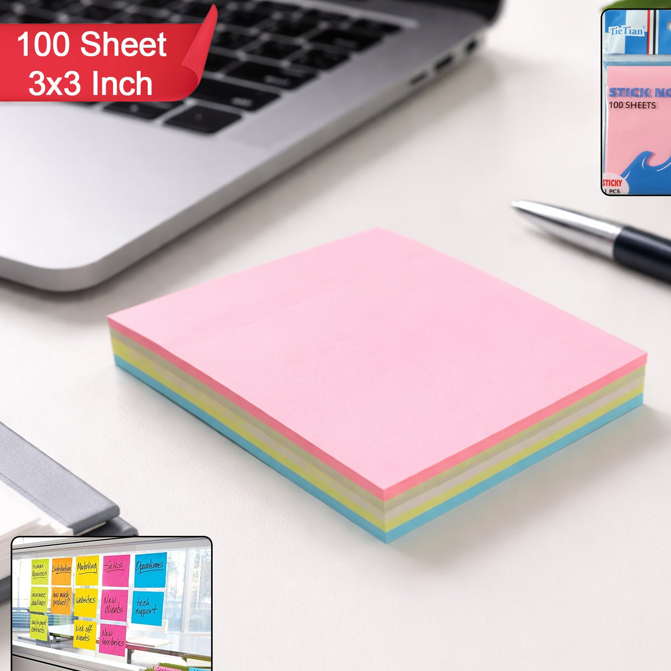 Sticky Note With 100 Sheets For Quick Notes (33 Inch)