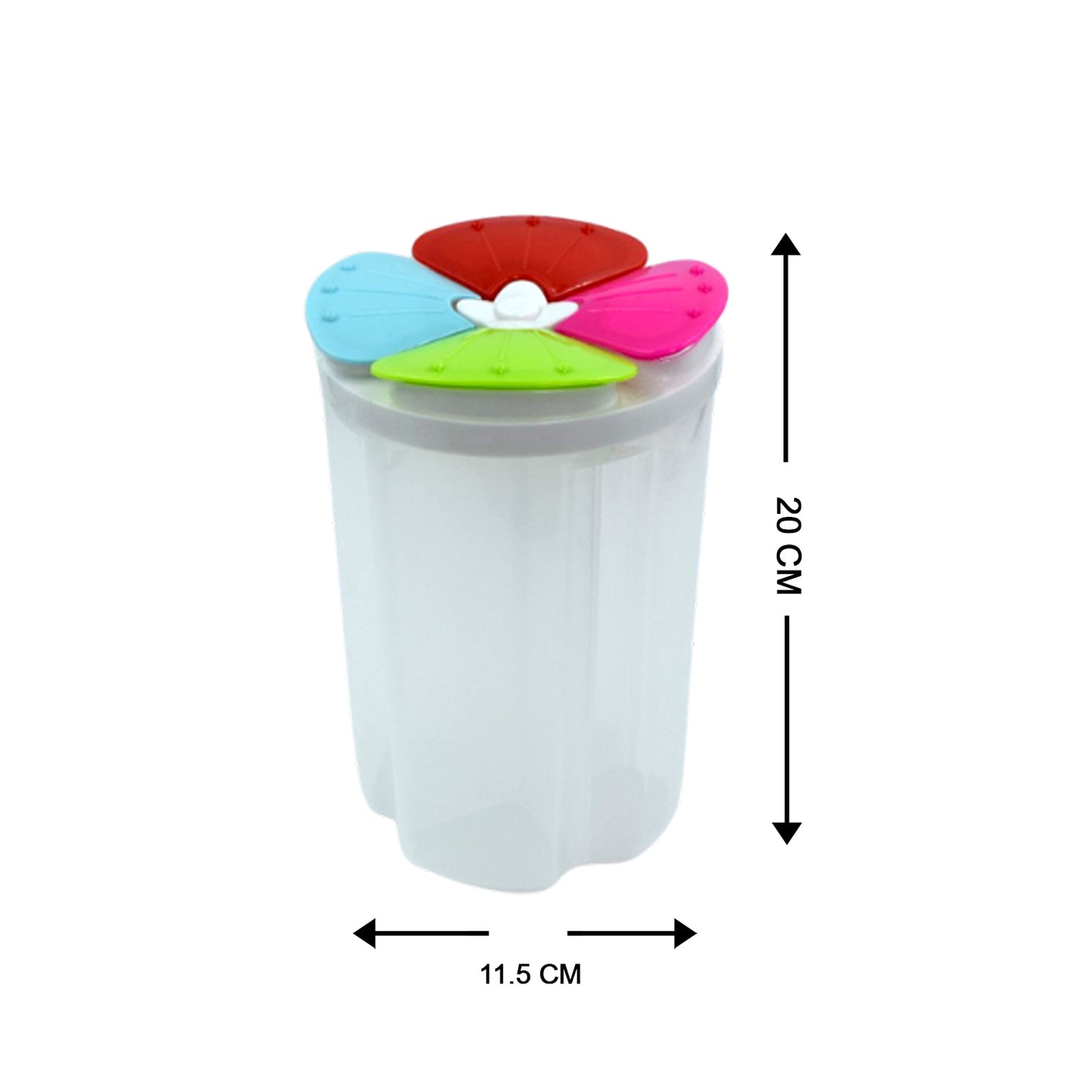 4 Section Storage Containers Airtight Transparent Food Plastic Storage Container - Happy Price - Image 4