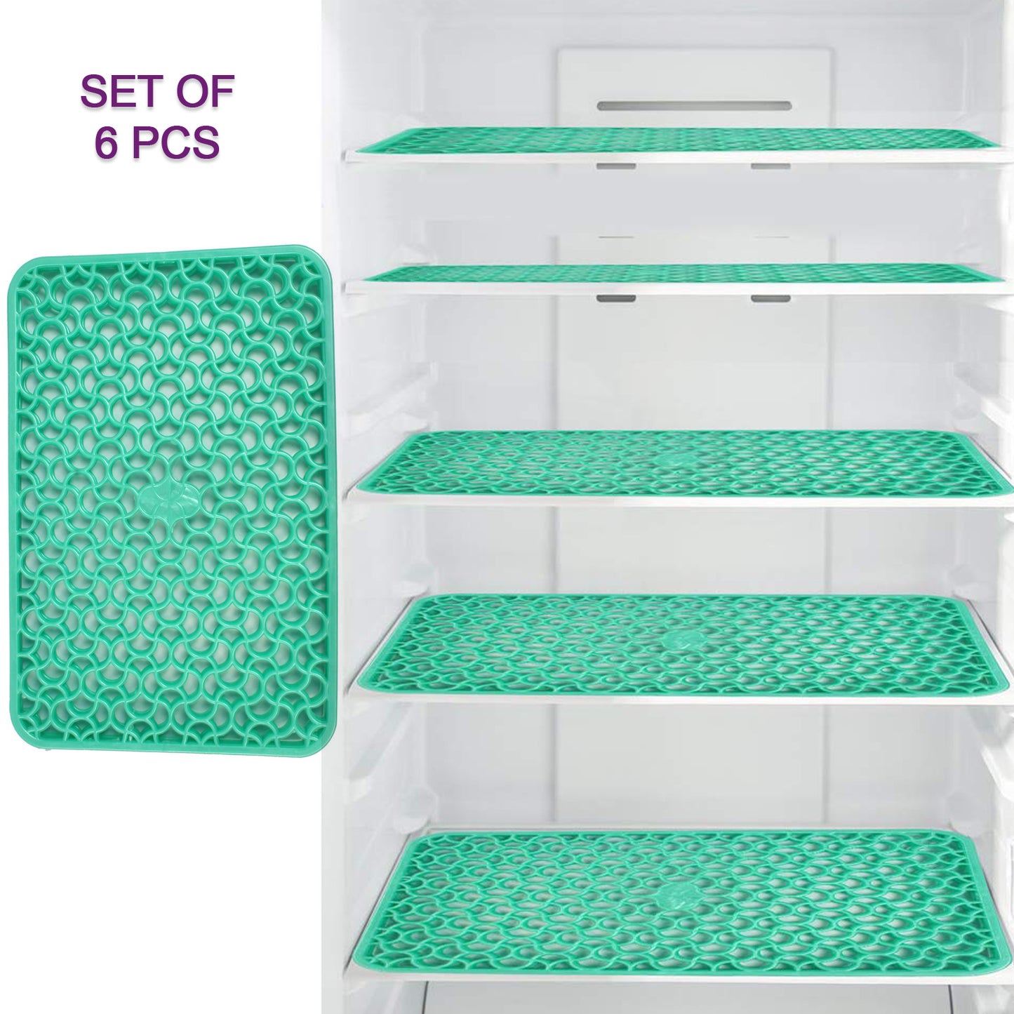 Waterproof Pvc Refrigerator Drawer Mats Multipurpose Matsfridge Mats Set Of 6 Pcs - Happy Price - Image 7