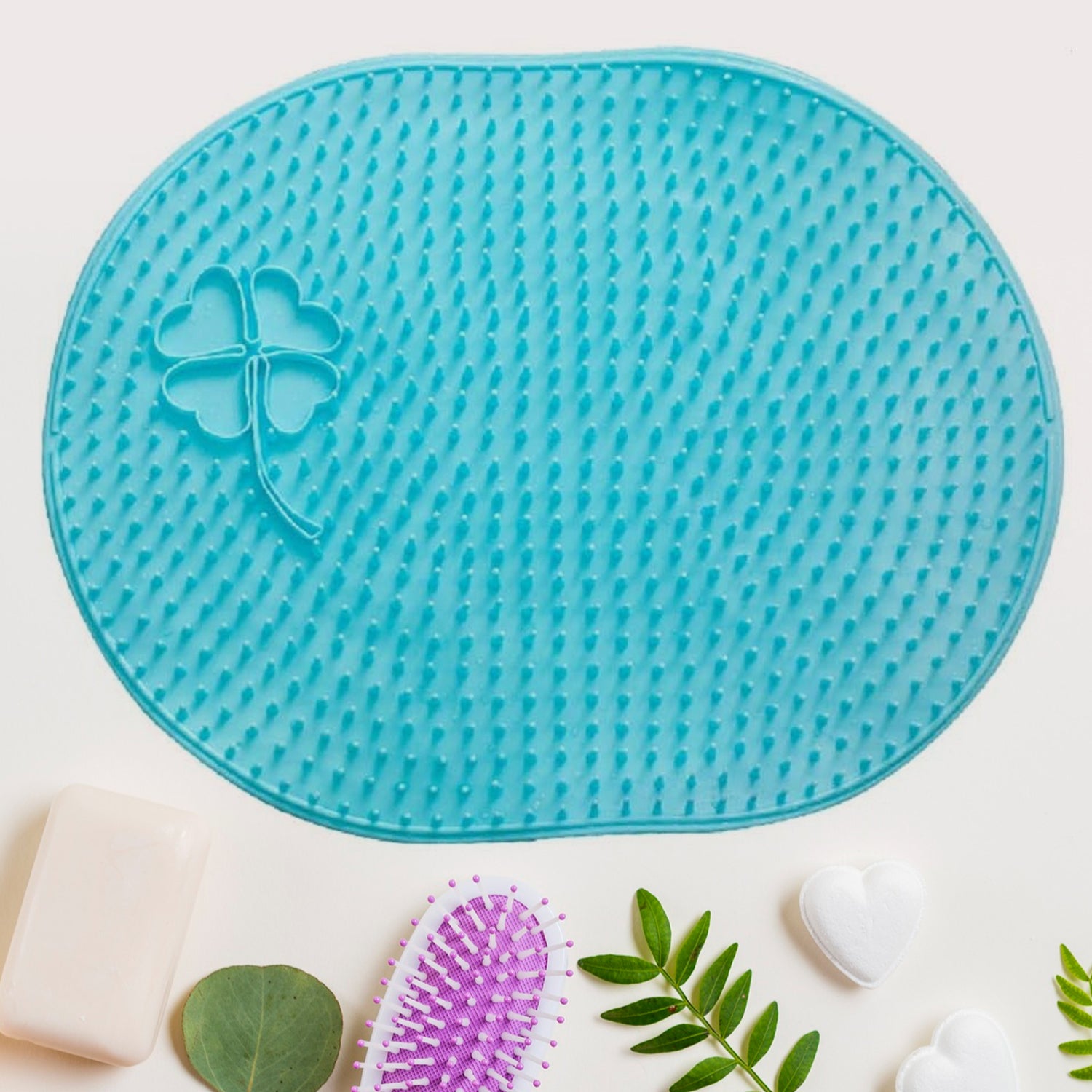 Silicone Bath Massage Cushion With Suction Cup (3528 Cm  1 Pc) - Happy Price - Image 1