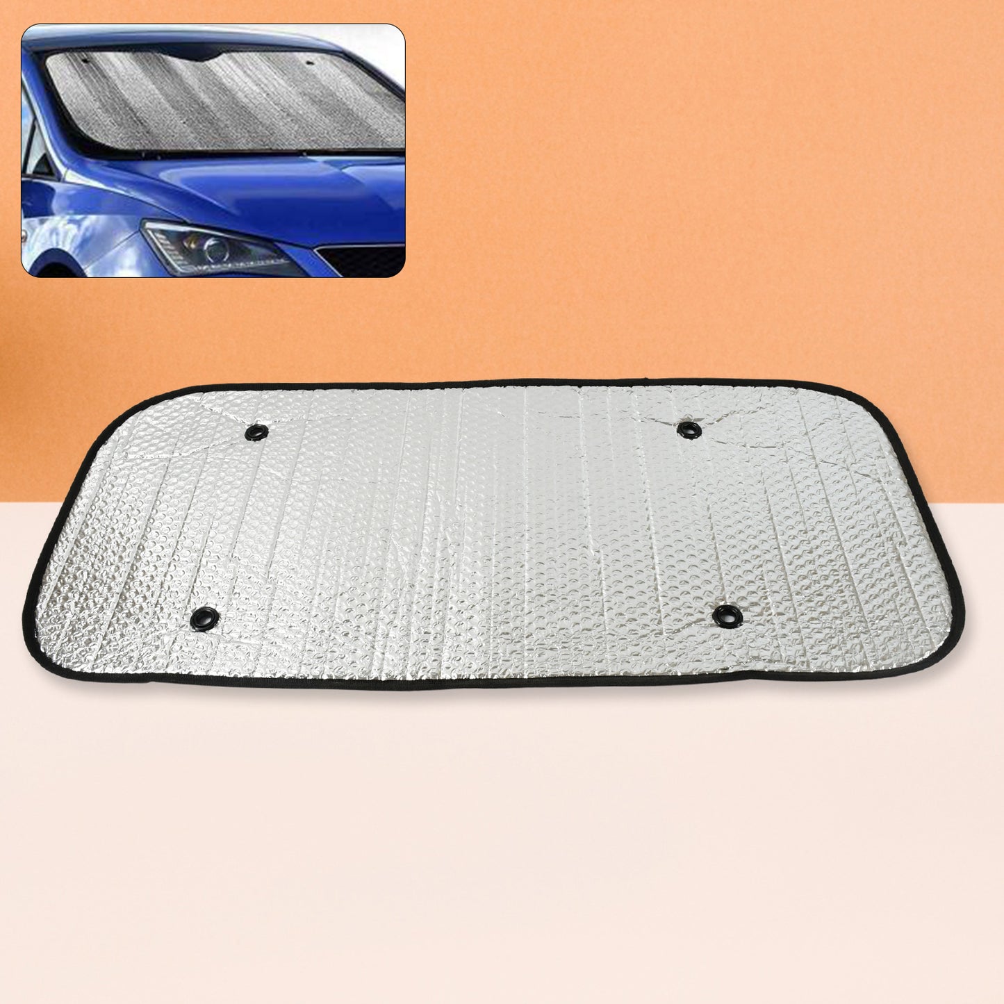 Car Windshield Sun Shade 80x35 cm - UV Protection & Cool Interior - Happy Price - Image 2