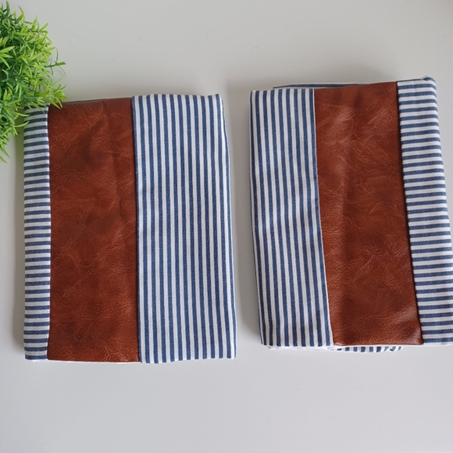 Pillow Covers Leather  Cotton Cushion Covers (20  20 Inch  1 Pair  2 Pc) - Happy Price - Image 4