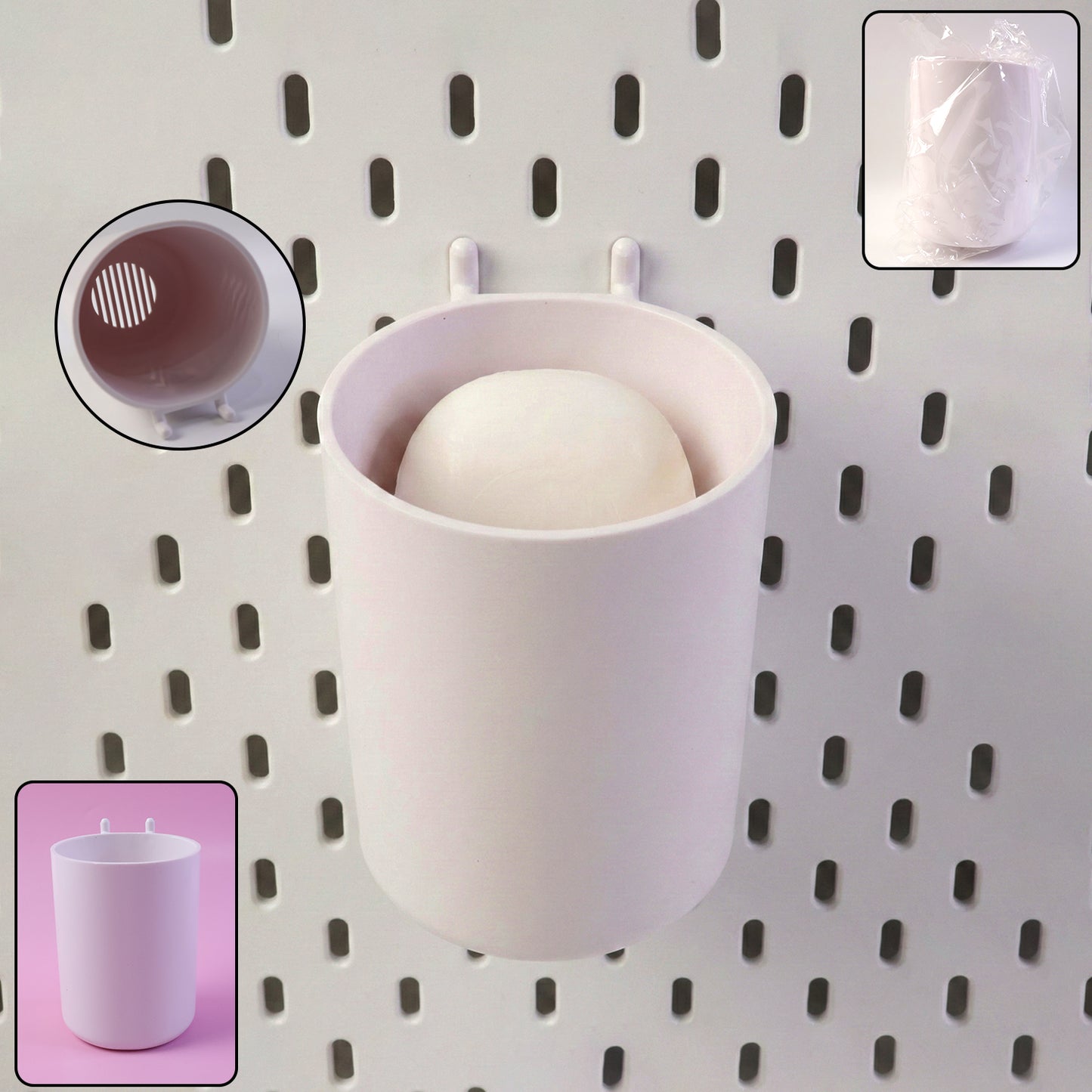 Glass Shape Soap Holder with Drainage - 1 Pc Bathroom Soap Dish - Happy Price - Image 2