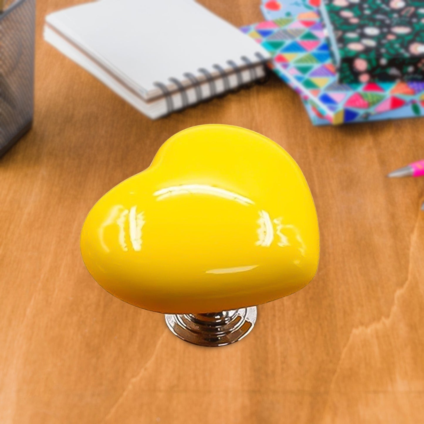 Multipurpose Cabinet Door Handle Drawer Heart-shaped Knob Pulls Toilet Press Button (1 Pc) - Happy Price - Image 2