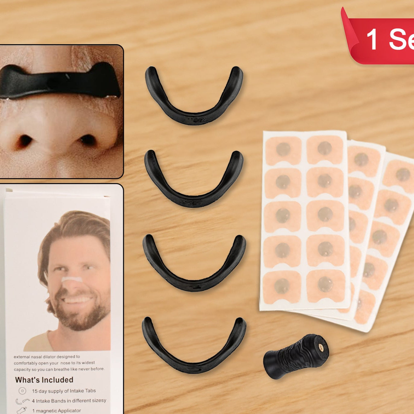 Nasal Strip Starter Kit - Boost Oxygen Intake Reduce Snoring (1 Set) - Happy Price - Image 1