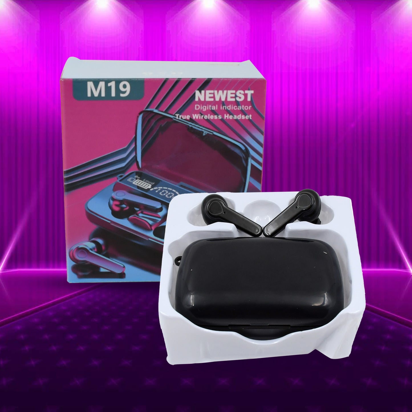 Wireless M19 Bluetooth Headphones True Wireless Airbuds - Happy Price - Image 2