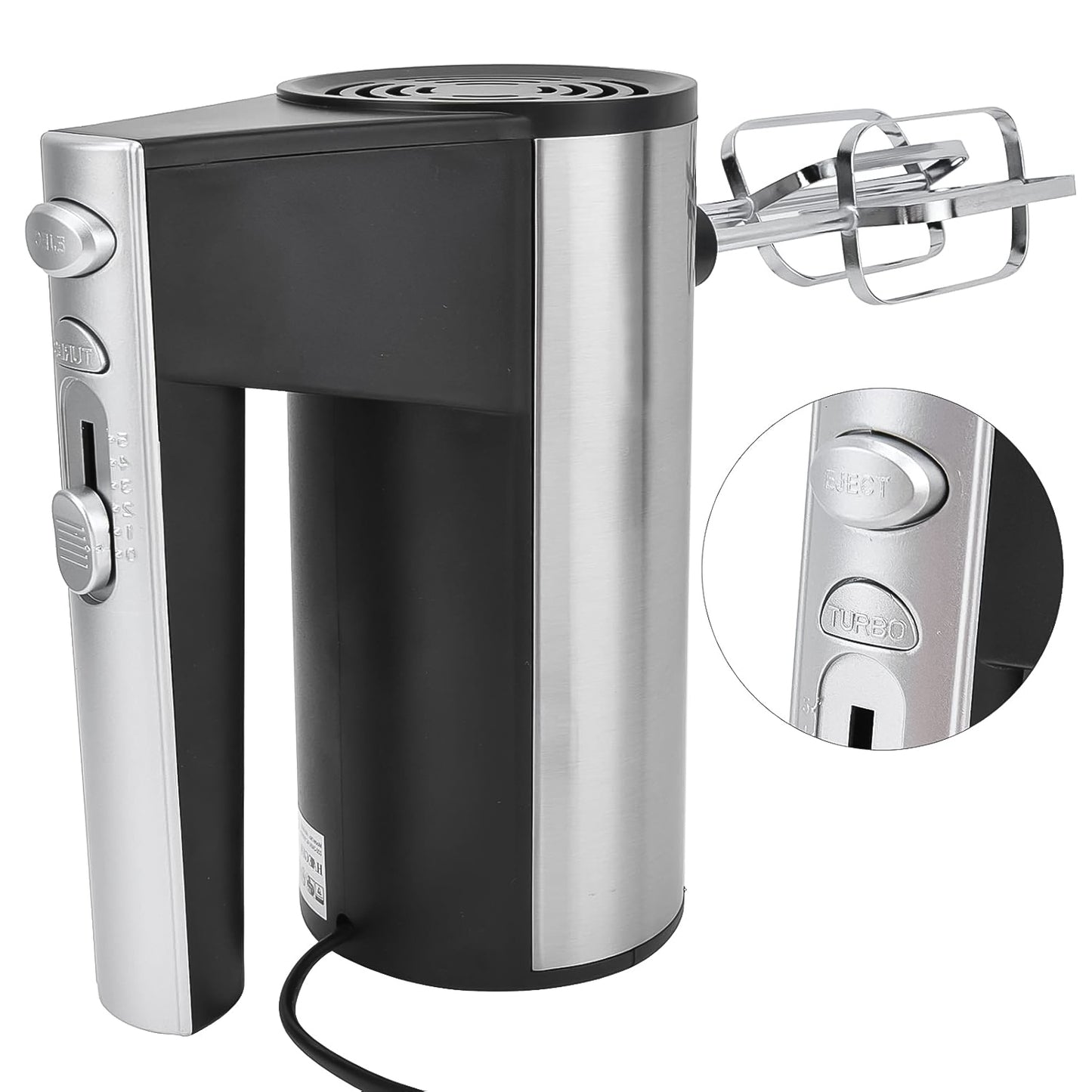 Orbit 450W Electric Hand Mixer with 5 Speeds & Turbo, Stainless Steel Attachments - 1 Pc - Happy Price - Image 2