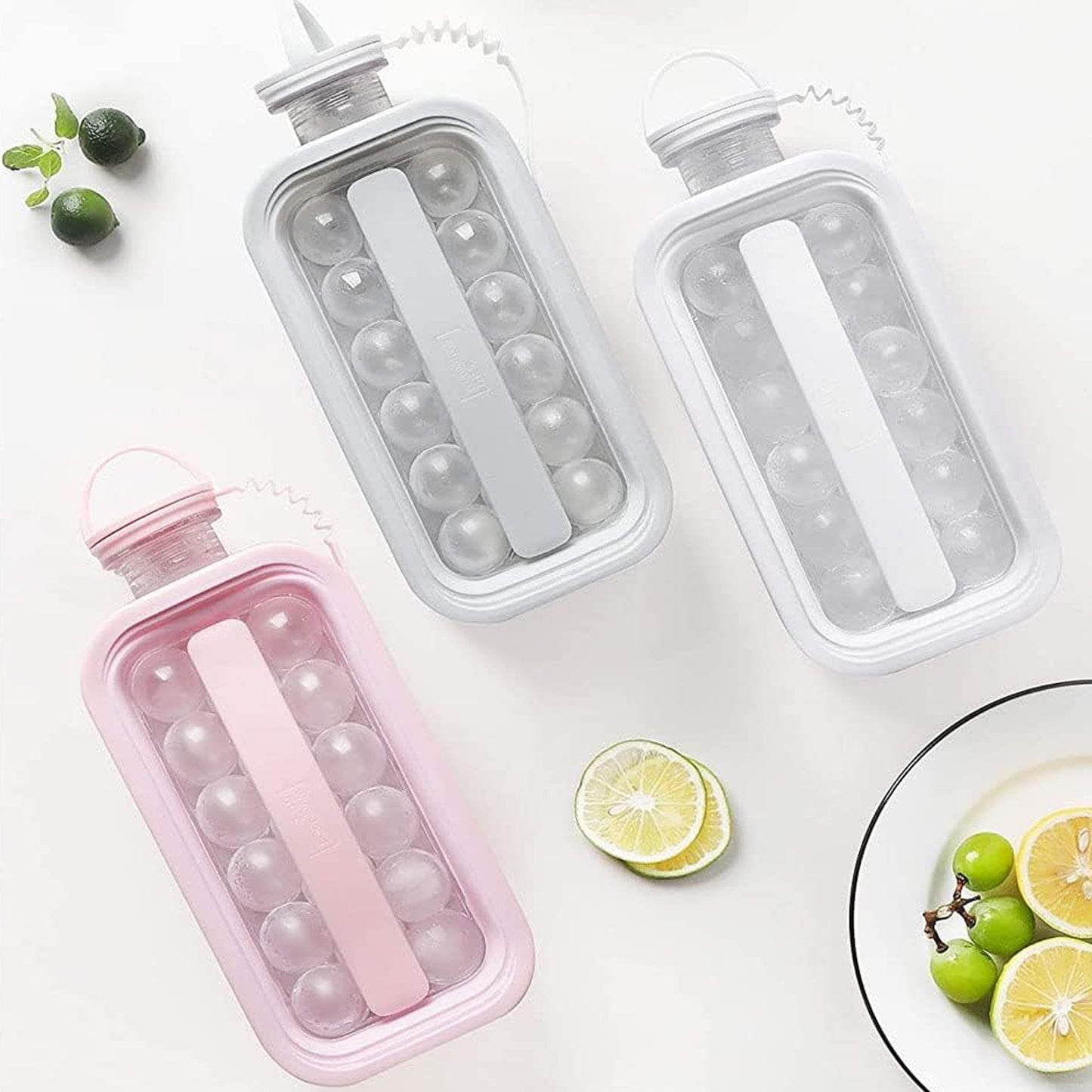 2-in-1 Portable Ice Ball Maker & Water Bottle - 17 Round Cubes (1 Pc) - Happy Price - Image 5