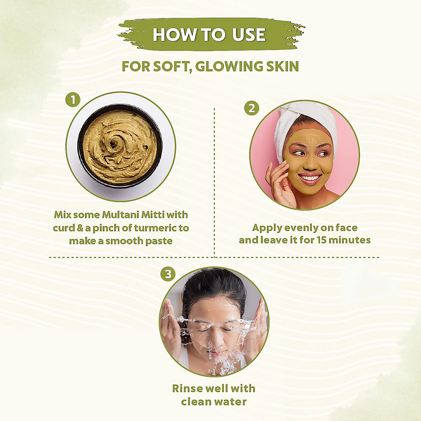 100gram Herbal Tan Removing Multani Mitti Face Pack For Skin Care Age Group - Happy Price - Image 5