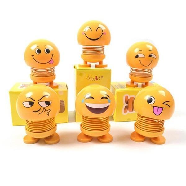 Emoticon Figure Smiling Face Spring Doll - Happy Price - Image 1