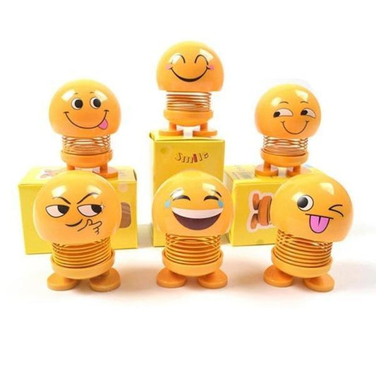 Emoticon Figure Smiling Face Spring Doll - Happy Price - Image 1