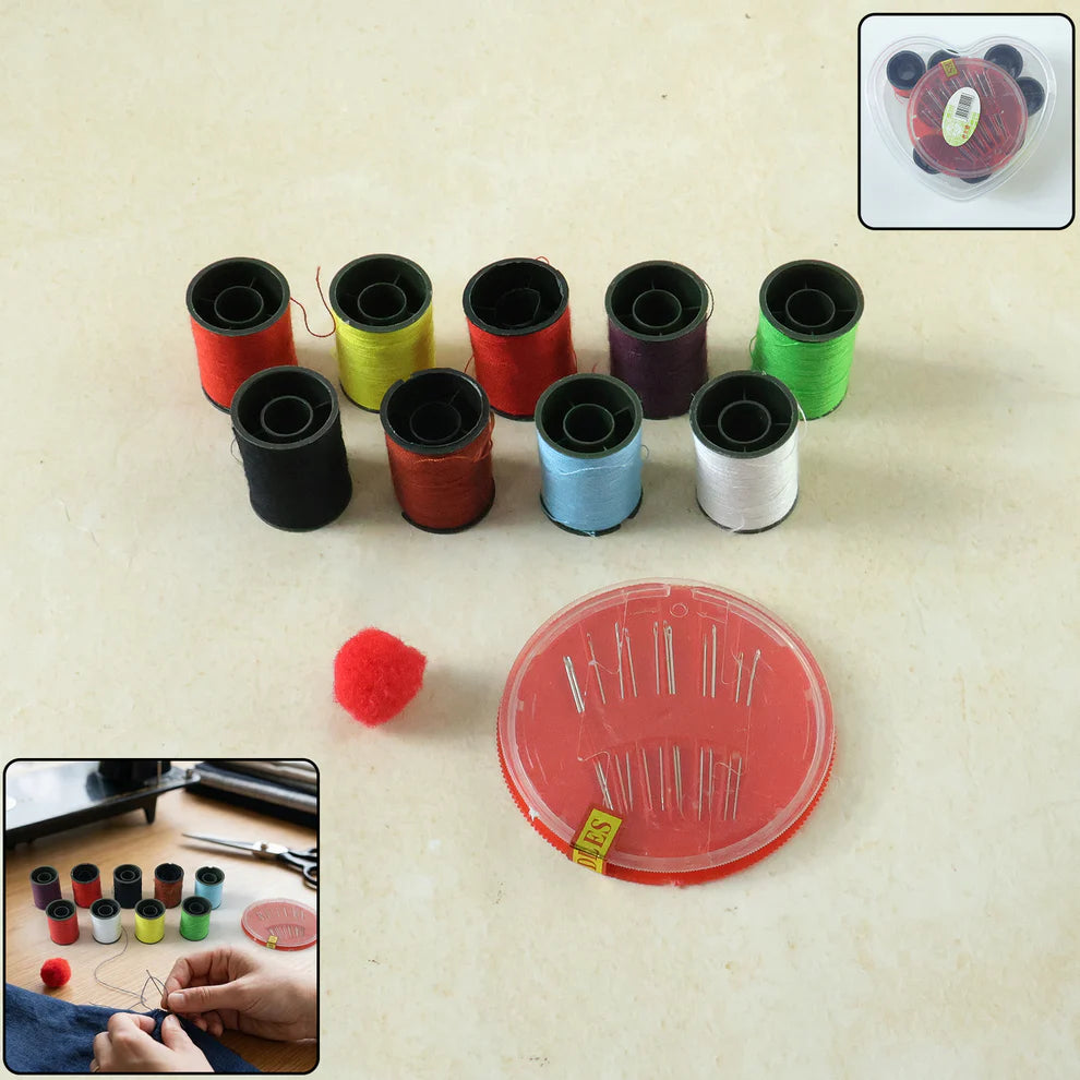 Heart-shaped Sewing Box Multi-functional Convenient Sewing Tools