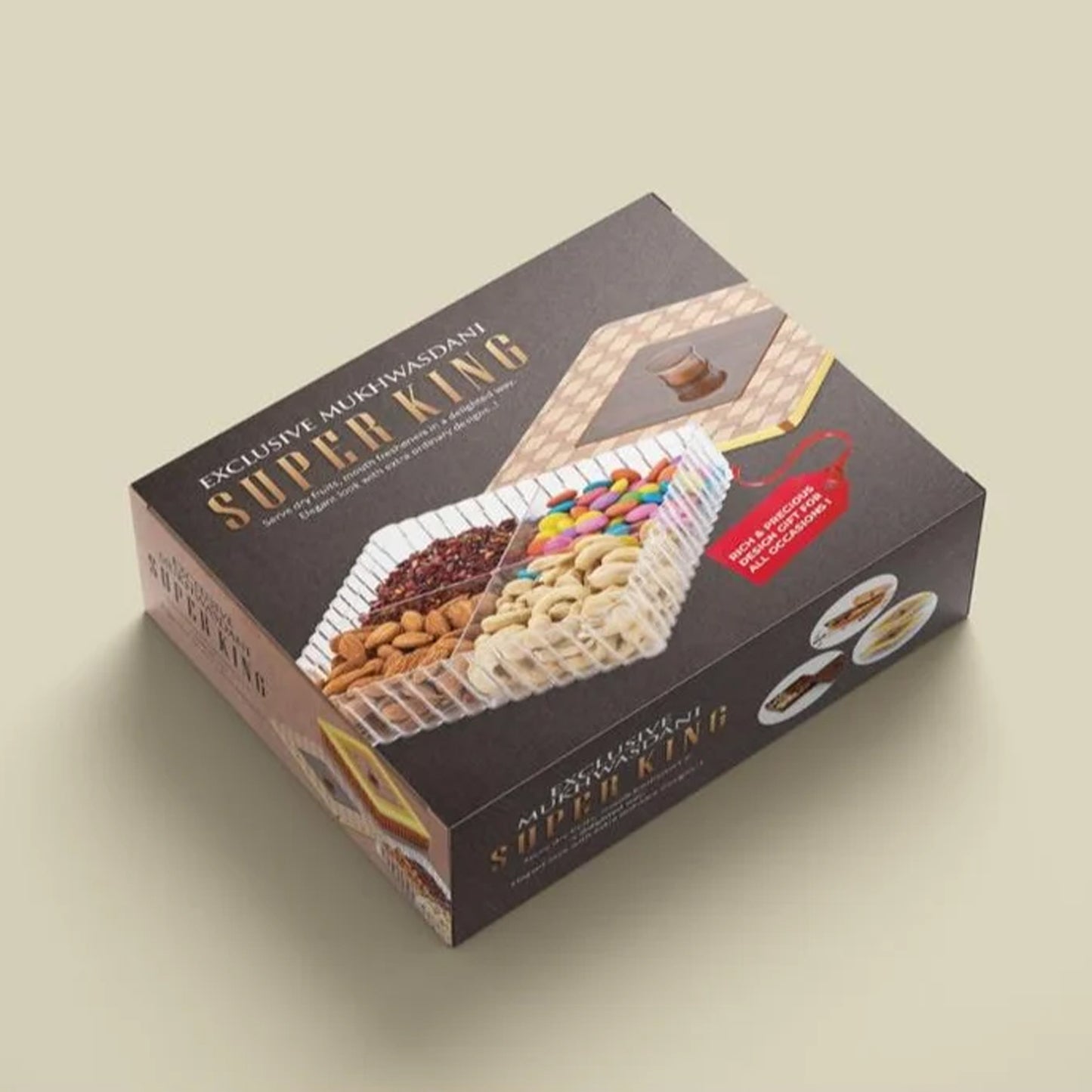 Super King Exclusive 4 Compartment Dry Fruit Box - Airtight Plastic Container (1 Pc) - Happy Price - Image 5