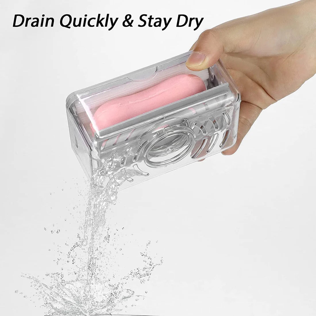 2-in-1 Soap Dispenser & Holder with Roller & Drain - Kitchen & Bathroom - Happy Price - Image 6