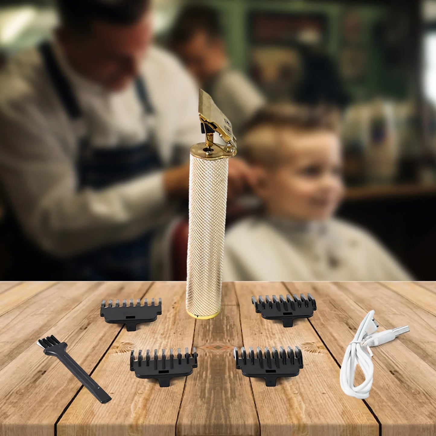 Hair Trimmer For Men Hair Style Trimmer Professional Hair Clipper Electric Shaving Machine Dry Shaving For Men - Hair Shaving And Trimming Beard With 4 Adjustable Blade Clipper - Happy Price - Image 4