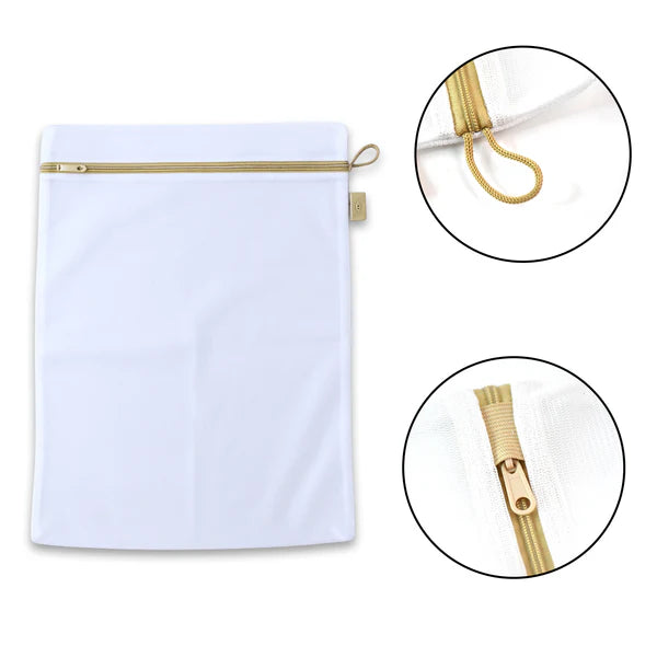 Large Mesh Laundry Bags For Delicates With Premium Zipper Travel Storage Organize Bag Clothing Washing Bags For Laundry Blouse Bra Hosiery Stocking Underwear Lingerie (1 Pc) - Happy Price - Image 6