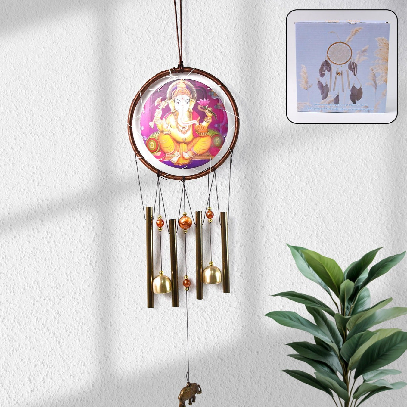 Lord Ganesh Wind Chimes Outdoor Hanging Wind Chime (1 Pc) - Happy Price - Image 1