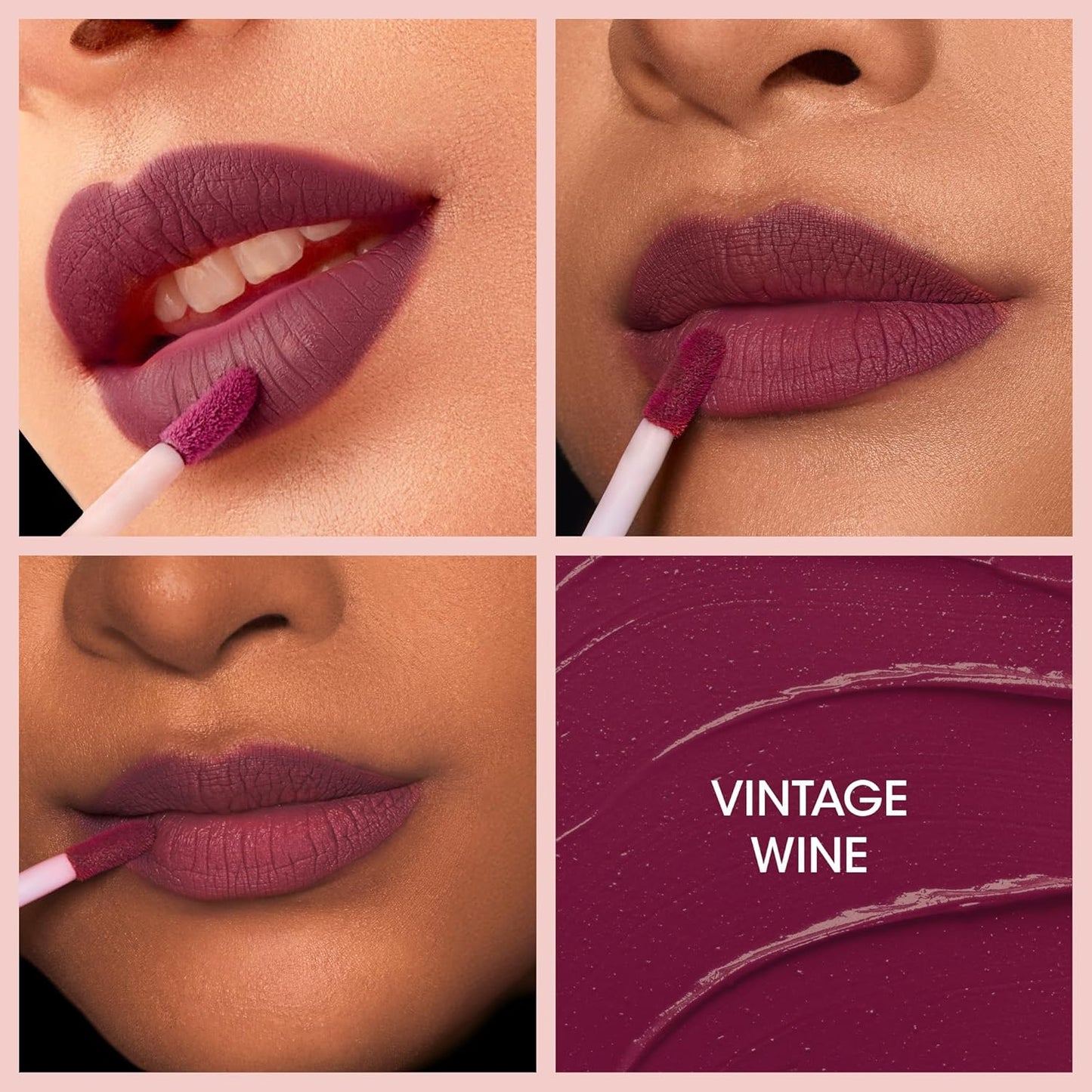 Vintage Wine Liquid Lipstick - 4.5 ML, Long-Lasting Matte Finish - Happy Price - Image 3