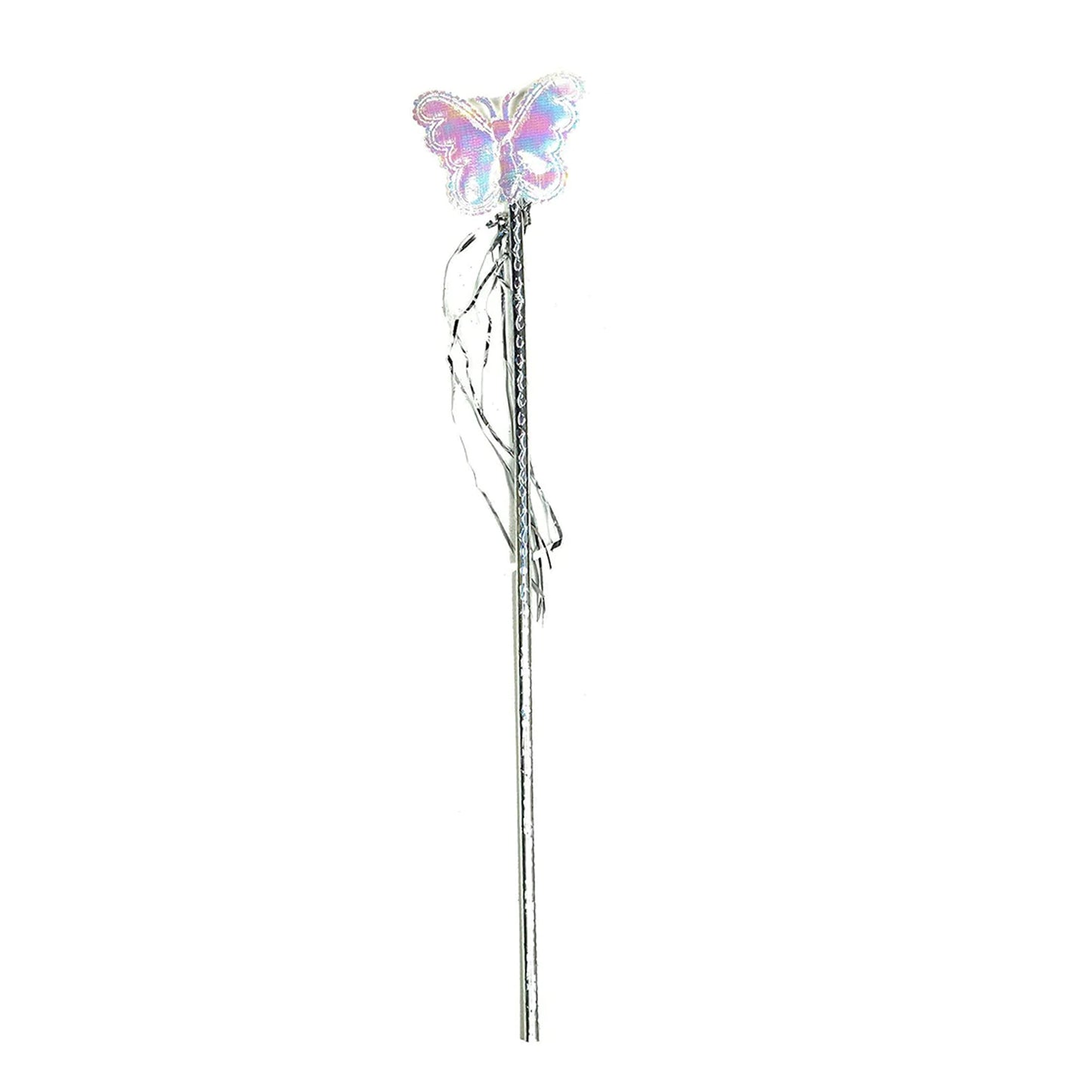 Baby Girls Fairy Nylon Butterfly Wings Costume Butterfly Fairy Angel Wing Wand And Hairband Multi- Color For Party (1pc) - Happy Price - Image 6