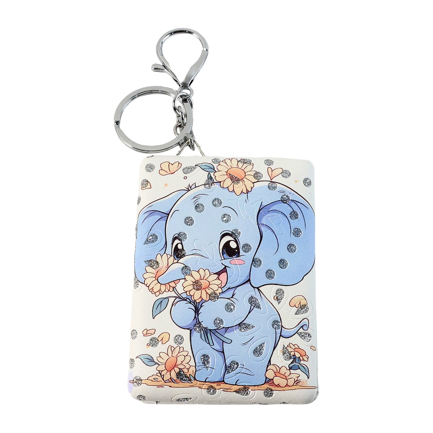 Cute Elephant Foldable Mirror Keychain (1 Pc) - Compact Travel Makeup Mirror - Happy Price - Image 2